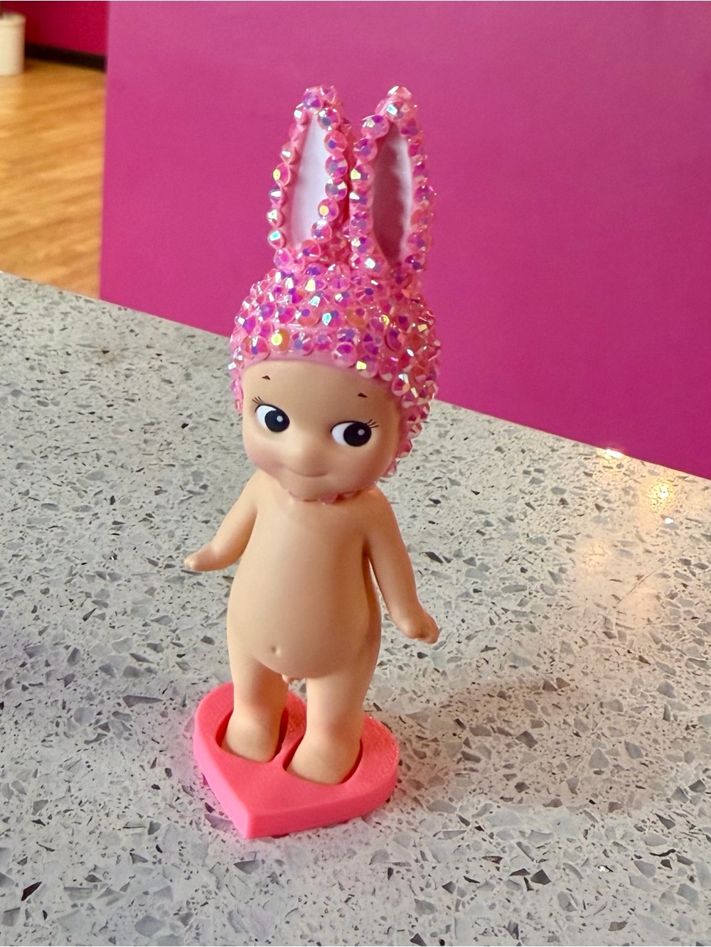 CUSTOM Sonny Angel Authentic, bedazzled bunny